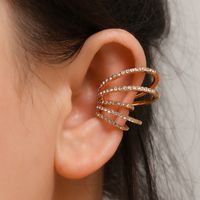 Wholesale Fashion Color Diamond Multi-layer Alloy Ear Bone Clip Nihaojewelry sku image 2
