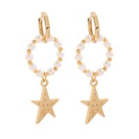 Wholesale Boucles D&#39;oreilles En Alliage D&#39;étoiles De Perles Multicouches De Style Coréen Nihaojewelry sku image 1