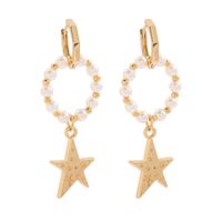 Wholesale Pendientes De Aleación De Estrella De Perlas Multicapa De Estilo Coreano Nihaojewelry sku image 1