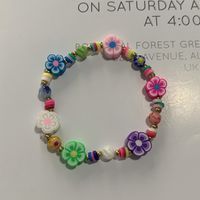 Vente En Gros Nouveau Bracelet De Couleur Contrastée En Céramique Douce Fleur Nihaojewelry sku image 1