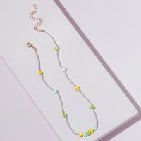 Fashion Color Miyuki Beads Weaving Flower Necklace Wholesale Nihaojewelry sku image 2