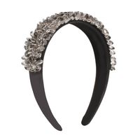 Wholesale Crystal Broad-brimmed Solid Color Headband Nihaojewelry sku image 2