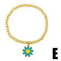 Daisy Flower Eye Round Bead Ethnic Style Elastic Bracelet Wholesale Jewelry Nihaojewelry sku image 5