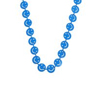 Wholesale Jewelry Color Dripping Smile Expression Copper Necklace Nihaojewelry sku image 6