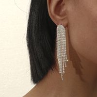 Fashion Long Tassel Geometric Copper Earrings Wholesale Nihaojewelry main image 2