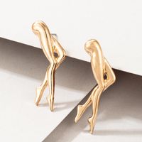 Wholesale Jewelry Ballet Leg Shape Stud Earrings Nihaojewelry main image 1