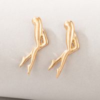 Wholesale Jewelry Ballet Leg Shape Stud Earrings Nihaojewelry sku image 1