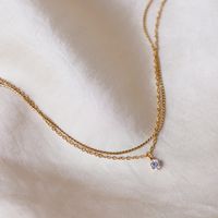 Claw Diamond Titanium Steel Plated 18k Gold Bracelet Wholesale Nihaojewelry main image 2