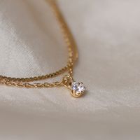 Claw Diamond Titanium Steel Plated 18k Gold Bracelet Wholesale Nihaojewelry main image 3