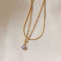 Griffe Diamant Titane Acier Plaqué Or 18k Bracelet En Gros Nihaojewelry main image 4