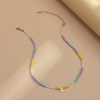 Ethnic Colorful Letter A Tag Color Matching Miyuki Bead Necklace Wholesale Nihaojewelry main image 3