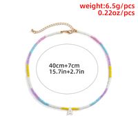 Ethnic Colorful Letter A Tag Color Matching Miyuki Bead Necklace Wholesale Nihaojewelry main image 5