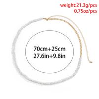 Baroque Irregular Corn Kernel Imitation Pearl Waist Chain Wholesale Nihaojewelry main image 5