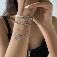 Fashion Geometric Tassel Bead Chain Alloy Pendant Bracelet Wholesale Nihaojewelry main image 1