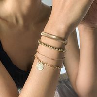 Fashion Geometric Tassel Bead Chain Alloy Pendant Bracelet Wholesale Nihaojewelry main image 3