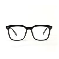 Wuhuama Glasses Tr802 Retro Square Rivet Blue Light Student Plain Glasses With Glasses Option main image 3