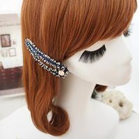 Korean Fabric Round Pendant Hairpin Wholesale Nihaojewelry main image 6