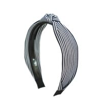 New Blue And White Striped Fabric Headband Wholesale Nihaojewelry main image 6
