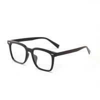 Wuhuama Glasses Tr802 Retro Square Rivet Blue Light Student Plain Glasses With Glasses Option sku image 1