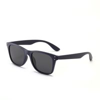 Simple Rivet Square Black Framecolorful Lens Sunglasses Wholesale Nihaojewelry sku image 4