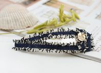 Korean Fabric Round Pendant Hairpin Wholesale Nihaojewelry sku image 1