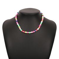 Collar De Cadena De Aleación Simple De Perlas De Color Bohemio De Tendencia De Moda sku image 22