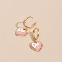 Fashion Personality Dripping Oil Two-piece Earrings sku image 4
