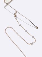 New Simple White Heart Pearl Glasses Mask Chain Wholesale Nihaojewelry main image 3