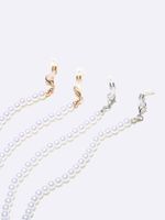 Simple Fashion Two-piece Pearl Chain Silver Gold Glasses Mask Chain Wholesale Nihaojewelry main image 3