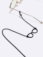 Fashion Metal Black Solid Color Glasses Chain Wholesale Nihaojewelry main image 2
