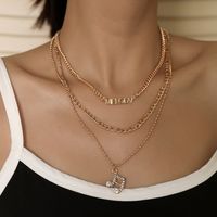 Hot Selling Multi-layer Hip Hop Metal Thick Chain Long Necklace sku image 6