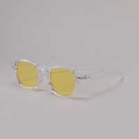 Fashion Retro Round Frame Rivet Sunglasses sku image 1