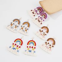 Fashion Colorful Fabric Tassel Earrings Wholesale Nihaojewelry main image 3
