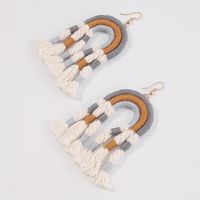 Fashion Colorful Fabric Tassel Earrings Wholesale Nihaojewelry main image 4