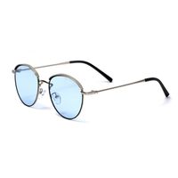 Fashion Round Frame Anti-blue Uv Protection Sunglasses Wholesale sku image 1