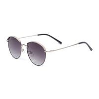 Fashion Round Frame Anti-blue Uv Protection Sunglasses Wholesale sku image 2