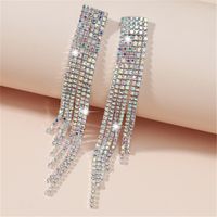 Fashion Flash Tassel Diamond Earrings Wholesale Nihaojewelry main image 1