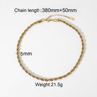 Einfacher Stil Tier Rostfreier Stahl Überzug Vergoldet Halskette sku image 3