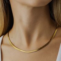 Einfacher Stil Tier Rostfreier Stahl Überzug Vergoldet Halskette sku image 2