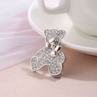 Korea Bow Bear Alloy Diamond Brooch Wholesale Nihaojewelry main image 3