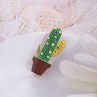Cute Cactus Brooch Anti-glare Accessories Wholesale Nihaojewelry main image 3