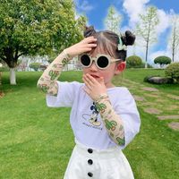 Children's Sunscreen Ice Silk Cute New Boys And Girls Outdoor Sleeves Animal Uv Protection Baby Ice Sleeves Wholesale Nihaojewelry sku image 32