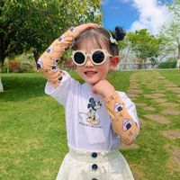 Children's Sunscreen Ice Silk Cute New Boys And Girls Outdoor Sleeves Animal Uv Protection Baby Ice Sleeves Wholesale Nihaojewelry sku image 35