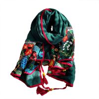 Fashion Lace Embroidery Fringed Scarf sku image 6