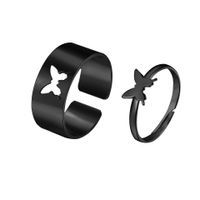 Punk Butterfly Couple Ring sku image 16