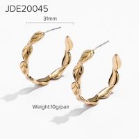 Nihaojewelry Großhandel Schmuck Einfache Kupfer Vergoldete Geometrische Ohrringe sku image 9