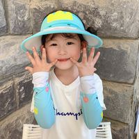 Children's Cartoon Empty Top Sunscreen Sun Hat Ice Sleeve Suit Uv Protection Hat sku image 18
