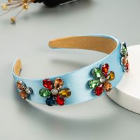 Retro Broad Brim Stained Glass Drill Headband Wholesale Nihaojewelry main image 7