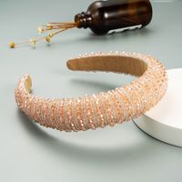 Bandeau En Cristal De Tissu De Couleur Unie De Mode En Gros Nihaojewelry sku image 3