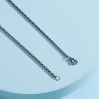 Fashion Titanium Steel Colorful Coarse Twist Chain Necklace sku image 1